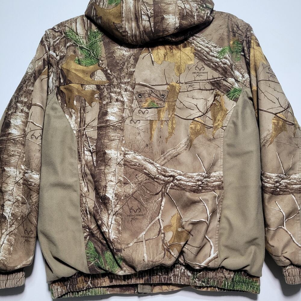 Rustic Ridge Hunting Full Zip Jacket Youth XL Camo Realtree Hooded Outdoors - Picture 10 of 15